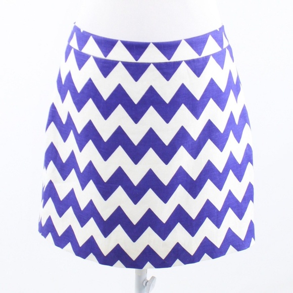 kate spade Dresses & Skirts - Purple chevron Kate Spade A-line skirt 8